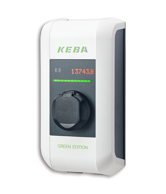 c-series EN Type2 Socket+Shutter 22kW-RFID-MID - GREEN EDITION