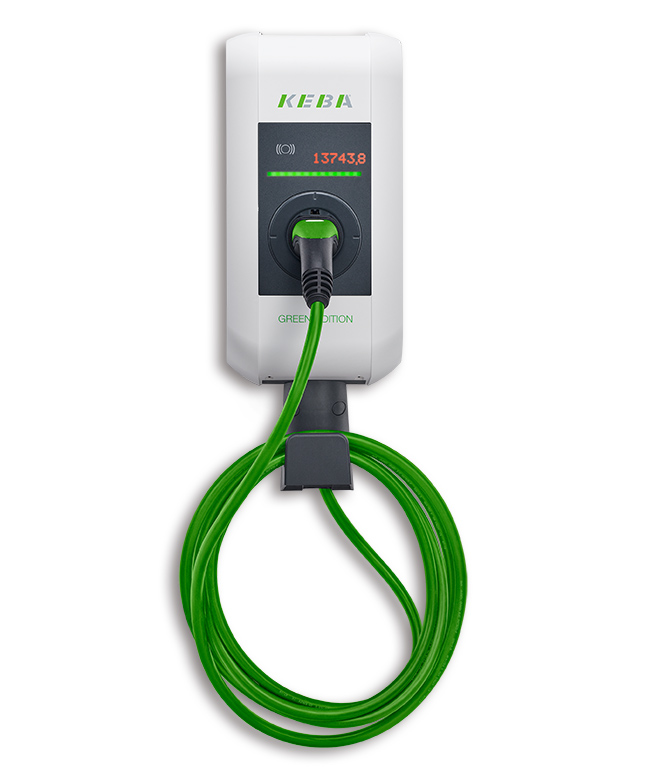 x-series EN Type2 6m Cable 22kW-4G-RFID-MID - GREEN EDITION
