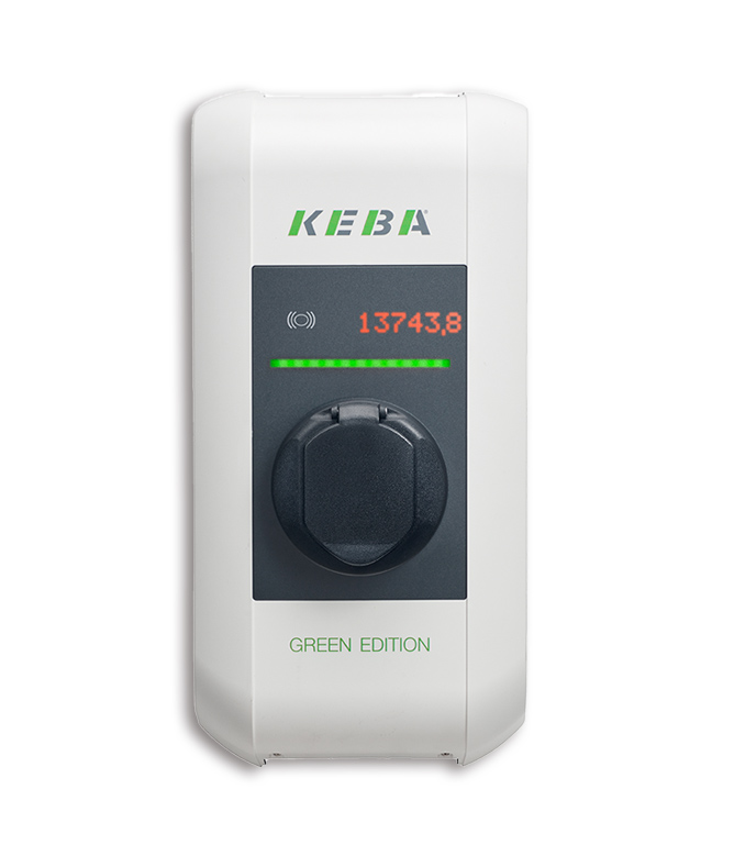 x-series EN Type2 Socket+Shutter 22kW-4G-RFID-MID - GREEN EDITION